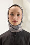 Patterned Twill Scarf Brush Beige