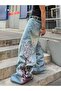 Unisex Wide Leg Oversize Ronin Samurai Embroidered Baggy Trousers