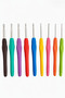 9 Piece Crochet Set with Silicone Handles - 32-Piece Knitting Set with Storage Case - Knitting Amigurumi Hobby Set 32 - 2