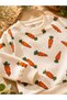 Carrot Printed Baby Set Seasonal 2-Piece Top and Bottom Unisex 0.24 Months - 3