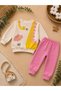 Baby Girl Printed Sweatshirt and Sweatpants 2-Piece Set 0-24 Months - 2
