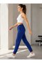 Women's Sweatpants - Two-Yarn Sweatpants with Ribbed Waist Detail at the Hem - 3
