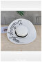 Written Straw Floppy Beach Hat for Women (56-58 cm) - 5