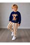 Boy's Dog Printed Striped Pants and Top Set - 2