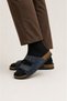 Men's Buckle Slippers Dark Blue - 2