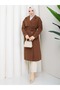 Women's Belted and Button-Detail Trench Coat - 4