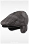 Warm Winter Plaid Eared Hat (58-59 Cm) (Standard Size)