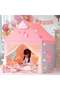 Large Pink Indoor Playhouse Tent for Girls and Kids, Cute Princess Castle Style Canopy with Curtains, Decorative Lights and Colorful Accessories, Perfect for Bedroom, Nursery, Pretend Pla - 8