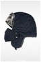 70% Acrylic, 30% Cotton, Waterproof Fur Quilted Russian Pilot Hat with Stitching Detail (Masked) - 5