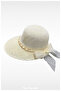 Women's Sunshade Sun Hat with Wide Brim Mercerized Beach Hat (56-58 cm)