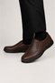 Men's Orthopedic Heel Supported Comfort Thermo Sole Genuine Leather Shoes Brown