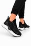 Men's Imported Foam Sole Sports Shoes Black - 2