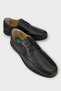Men's Orthopedic Comfort Sole Genuine Leather Shoes Black - 2
