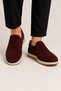 Men's Nubuck Genuine Leather Shoes Brown - 3