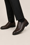 Men's Thermo Sole Genuine Leather Shoes Brown - 3