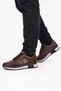 Men's Thermo Sole Genuine Leather Shoes Brown - 3