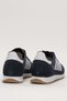 Men's Comfortable Sole Soft Lightweight Sneaker Sports Shoes Dark Blue - White - 4