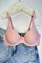 Basic Underwire Unpadded Laser Bra Pink - 2
