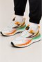 Men's Imported Faylon Sole Running Walking Sports Shoes White - Orange - 2