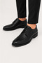 Men's Thermo Sole Genuine Leather Shoes Black - 4