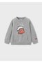 Gray Boy's Printed Sweatshirt 4454 - 2