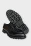 Men's Eva Thick Sole Genuine Leather Shoes Black - 6