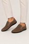 Men's Orthopedic Nubuck Genuine Leather Shoes Beige - 5