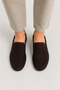 Men's Orthopedic Nubuck Genuine Leather Shoes Brown - 3