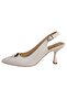 N2430-2 Classic Stiletto Shoes with Open Back Heels - 2