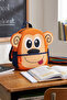 Vb Monkey Figured Children's Kindergarten Bag Nursery Bag Orange
