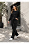 Plus Size Loose Fit Comfortable Soft Texture Tracksuit Set - 2