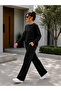 Plus Size Loose Fit Comfortable Soft Texture Tracksuit Set - 5