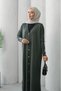 Button Detailed Mercerized Long Knitwear Cardigan Anka261040 - 3