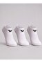 3 Pairs of Women's Sneaker Socks White - 2