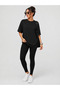 100% Cotton Oversize Fit Crew Neck T-Shirt / T-Shirt and Microfiber Lycra Tight-Fitting Leggings in One - 4