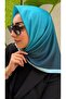 Ocean Color Gradient Pattern Soft Cotton Scarf