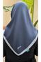 Dark Blue Gradient Pattern Soft Cotton Scarf - 3