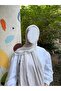 Hijab Cotton Soft Textured Zig Sag Pattern Jacquard Shawl Stone - 3