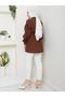Seda Kolu Ruffled Tunic Brown - 3