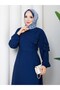 DEMET ELBİSE LACİVERT - 5