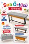 Duck Fabric Tablecloth Set of 15 – Available in Different Sizes and Colors, Stain-Resistant, Liquid-Repellent + Teacher's Desk Cover Gift - 6