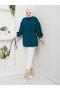 Seda Kolu Ruffled Tunic Petrol