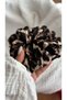 Elastic Buckle Leopard Patterned Bun Ponytail Buckle Pinterest Model - 2