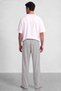Egyptian Men's Cotton Blend Tracksuit Bottoms Gray Melange - 3