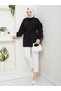 Seda Ruffled Sleeves Tunic Black