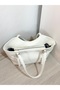 Soft Leather Women's Shoulder Bag with Belt Detail - 4
