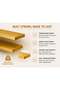 Gold Floating Wall Shelf 40 x 10 x 2 cm | Modern Metal Wall Mounted Shelf | Heavy Duty Display Shelf for Living Room, Bedroom, Bathroom, Kitchen & Office | Easy Installation - 3