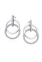 Silver earrings with zircons - Eclisse