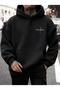 Unisex Forgive Graffiti Printed Premium Oversize 3 Thread Soft Hooded Sweatshirt Hoodie