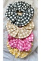 Elastic Hair Clip 4 Pieces Checkered Knob Hair Clip Pinterest Model Women's Hair Clip - 3
